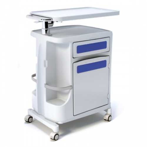 Comodino bifronte con tavolino servitore Comodino bifronte con tavolino servitore
